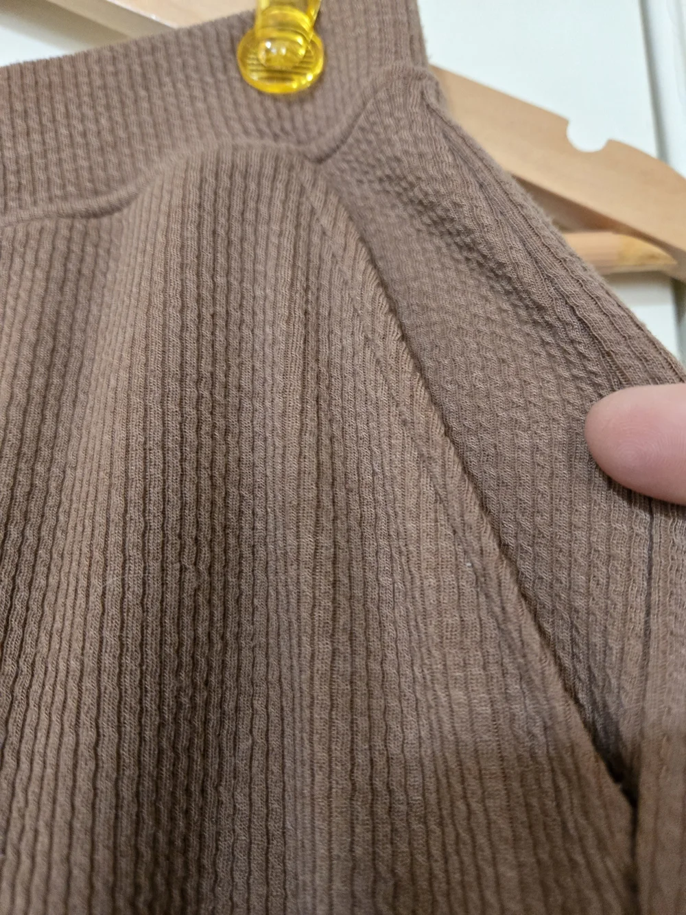 Cuddl Duds Ribbed Knit 2 Piece Lounge Wear in Taupe Soft Comfy Fall